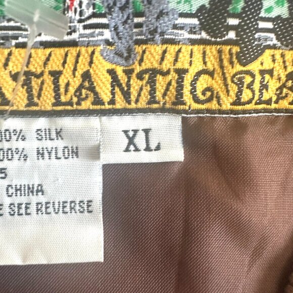 Vintage Big Cat Silk Jacket Animal Print Jaguar Bomber Jungle 80s 90s - Picture 7 of 16